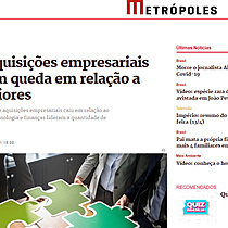 Fuses e aquisies empresariais apresentam queda em relao a anos anteriores